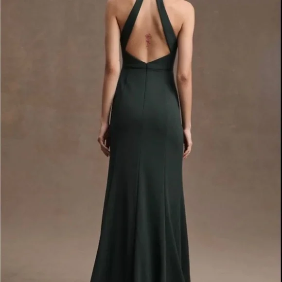 Wedding Party BHLDN Anthropology Halter Dress - Picture 2 of 5
